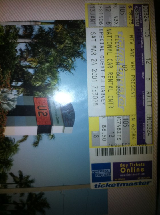 U2 Elevation Opening Night 3.24.01